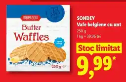 Lidl SONDEY Vafe belgiene cu unt Ofertă