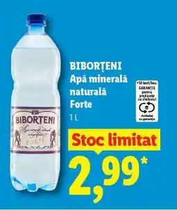 Lidl BIBORTENI Apă minerală naturală Forte Ofertă
