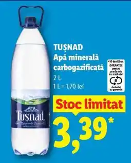 Lidl TUȘNAD Apă minerală carbogazificată Ofertă