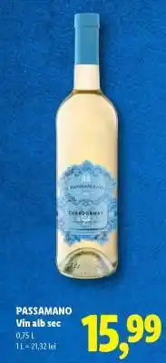 Lidl PASSAMANO Vin alb sec Ofertă