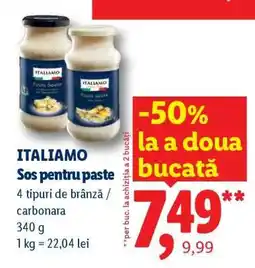 Lidl ITALIAMO Sos pentru paste Ofertă