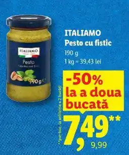 Lidl ITALIAMO Pesto cu fistic Ofertă