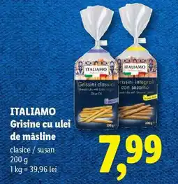Lidl ITALIAMO Grisine cu ulei de măsline Ofertă