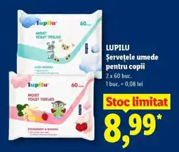Lidl LUPILU Șervețele umede pentru copii Ofertă