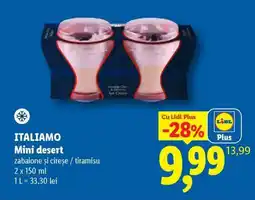 Lidl Italiamo Mini desert Ofertă