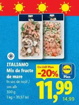 Lidl ITALIAMO Mix de fructe de mare Ofertă