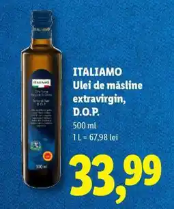 Lidl ITALIAMO Ulei de măsline extravirgin D.O.P Ofertă