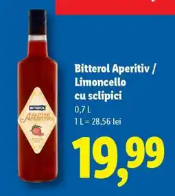 Lidl Bitterol Aperitiv / Limoncello cu sclipici Ofertă