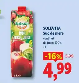 Lidl Solevita Suc de mere Ofertă