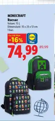 Lidl MINECRAFT Rucsac Ofertă