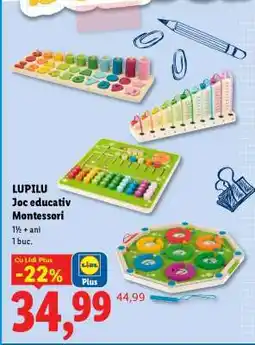 Lidl LUPILU Joc educativ Montessori Ofertă
