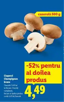 Lidl Ciuperci Champignon brune Ofertă