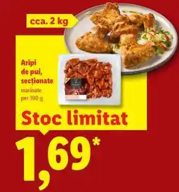 Lidl Aripi de pui sectionate Ofertă