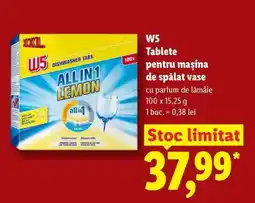Lidl W5 Tablete pentru mașina de spălat vase Ofertă