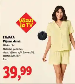 Lidl Esmara Pijama damă Ofertă