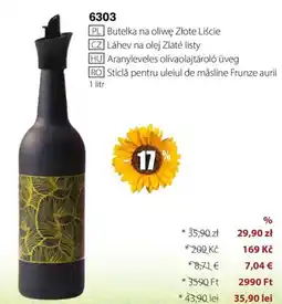 BetterStyle Sticlă pentru uleiul de măsline Frunze aurii Ofertă