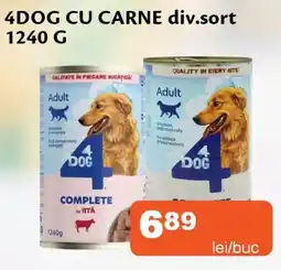 Unicarm 4dog cu carne Ofertă