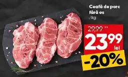 PROFI Ceafă de porc fără os Ofertă