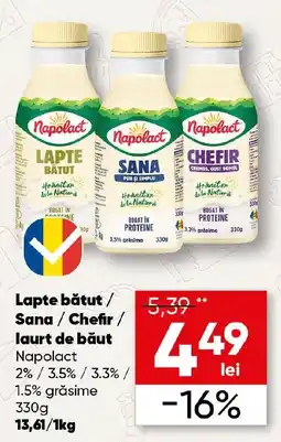 PROFI Napolact lapte bătut / sana / chefir / laurt de băut Ofertă