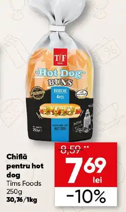 PROFI Tims Foods Hot Dog Buns Ofertă