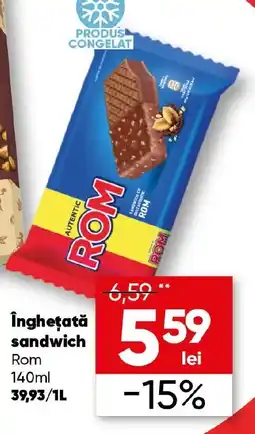 PROFI Rom inghețată sandwich Ofertă