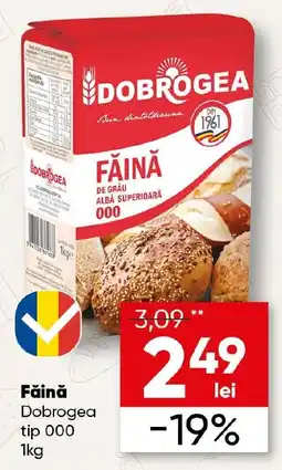 PROFI Dobrogea făină de grâu albă superioară 000 Ofertă