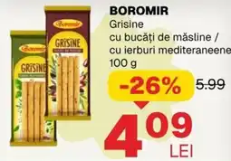 Annabella Boromir grisine cu bucati de masline / cu ierburi mediteraneene Ofertă