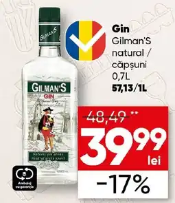 PROFI Gin Gilman'S natural / căpșuni Ofertă