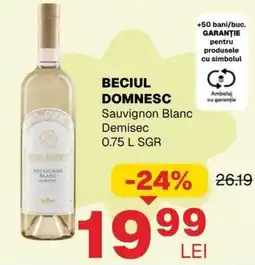 Annabella BeciuL Domnesc Sauvignon Blanc Demisec Ofertă