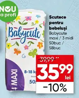 PROFI Babycute scutece pentru bebeluși Ofertă