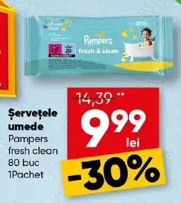 PROFI Pampers servetele umede fresh clean Ofertă