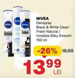 Annabella nivea deospray black & white clear/ fresh natural/ invisible silky smooth Ofertă