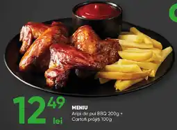 PROFI Meniu aripi de pui bbq cartofi prăjiți Ofertă