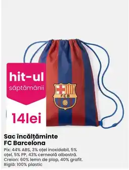 Pepco hit-ul săptămânii Sac încălțăminte FC Barcelona Ofertă