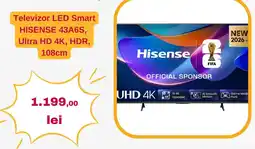 Altex Hisense televizor LED smart 43A6S Ofertă