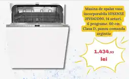 Media Galaxy Hisense masina de spalat vase incorporabila HV642D90 Ofertă