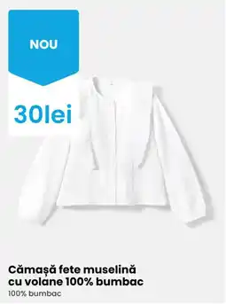 Pepco Cămașă fete muselină cu volane Ofertă