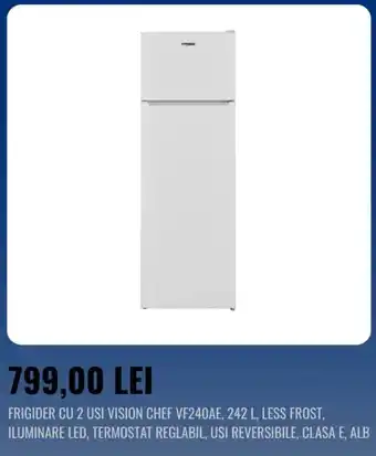 Frigider cu 2 usi vision chef vf240ae