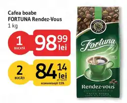 Supeco Fortuna cafea boabe rendez-vous Ofertă