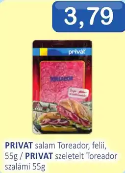 CBA Privat salam Toreador, felii Ofertă