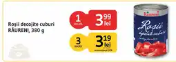 Supeco Răureni roșii decojite cuburi Ofertă