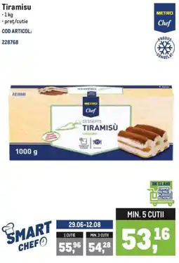 Metro Metro Chef Desserts Tiramisu Ofertă
