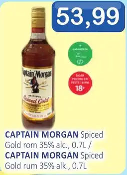CBA Captain Morgan Spiced Gold rum Ofertă