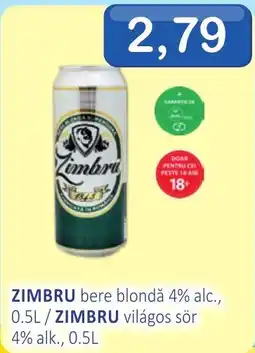 CBA Zimbru bere blondă Ofertă
