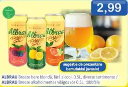 CBA Albrau breeze bere blondă fără alcool Ofertă