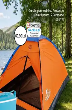 Jumbo Camping cort impermeabil cu protecție solară pentru 2 persoane Ofertă