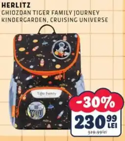 Noriel Herlitz ghiozdan tiger family journey kindergarten, cruising universe Ofertă
