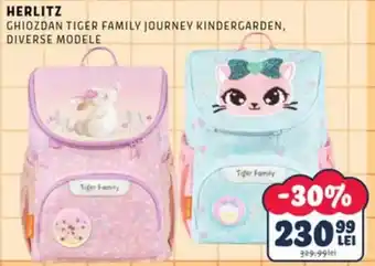 Herlitz ghiozdan tiger family journey kindergarten, diverse modele