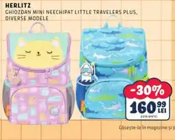 Noriel Herlitz ghiozdan mini neechipat little travelers plus, diverse modele Ofertă
