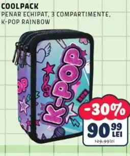 Noriel Coolpack penar echipat 3 compartimente k-pop rainbow Ofertă